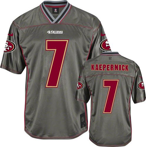 Youth Limited Colin Kaepernick Nike Jersey Grey - #7 Vapor NFL San Francisco 49ers